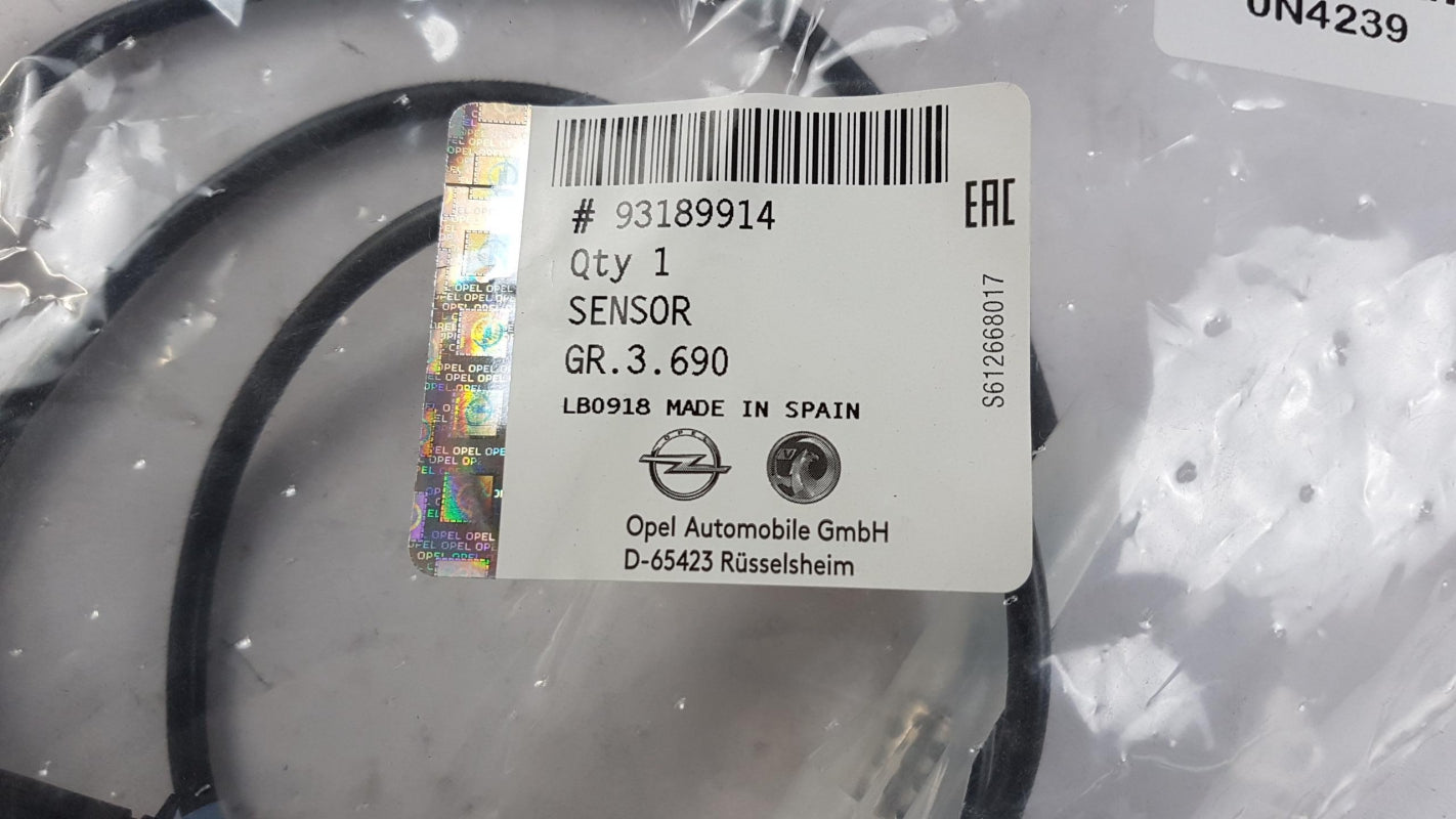 Original OPEL Corsa-D 1.3 CDTi Abgastemperaturgeber 93189914