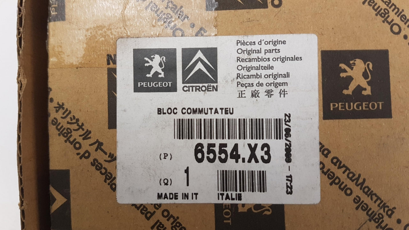 Original OE Peugeot Schaltereinheit 6554X3