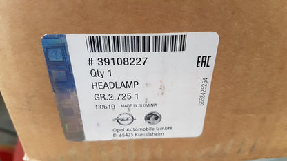 Original OPEL Corsa E Halogen Scheinwerfer rechts 39108227