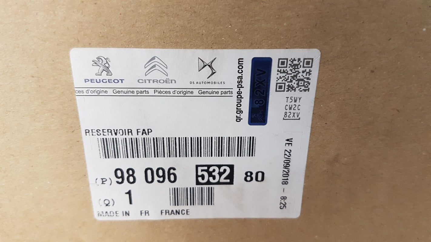 Original OE PEUGEOT Boxer CITROËN Jumper 2.0 BlueHdi Additivbehälter 9809653280