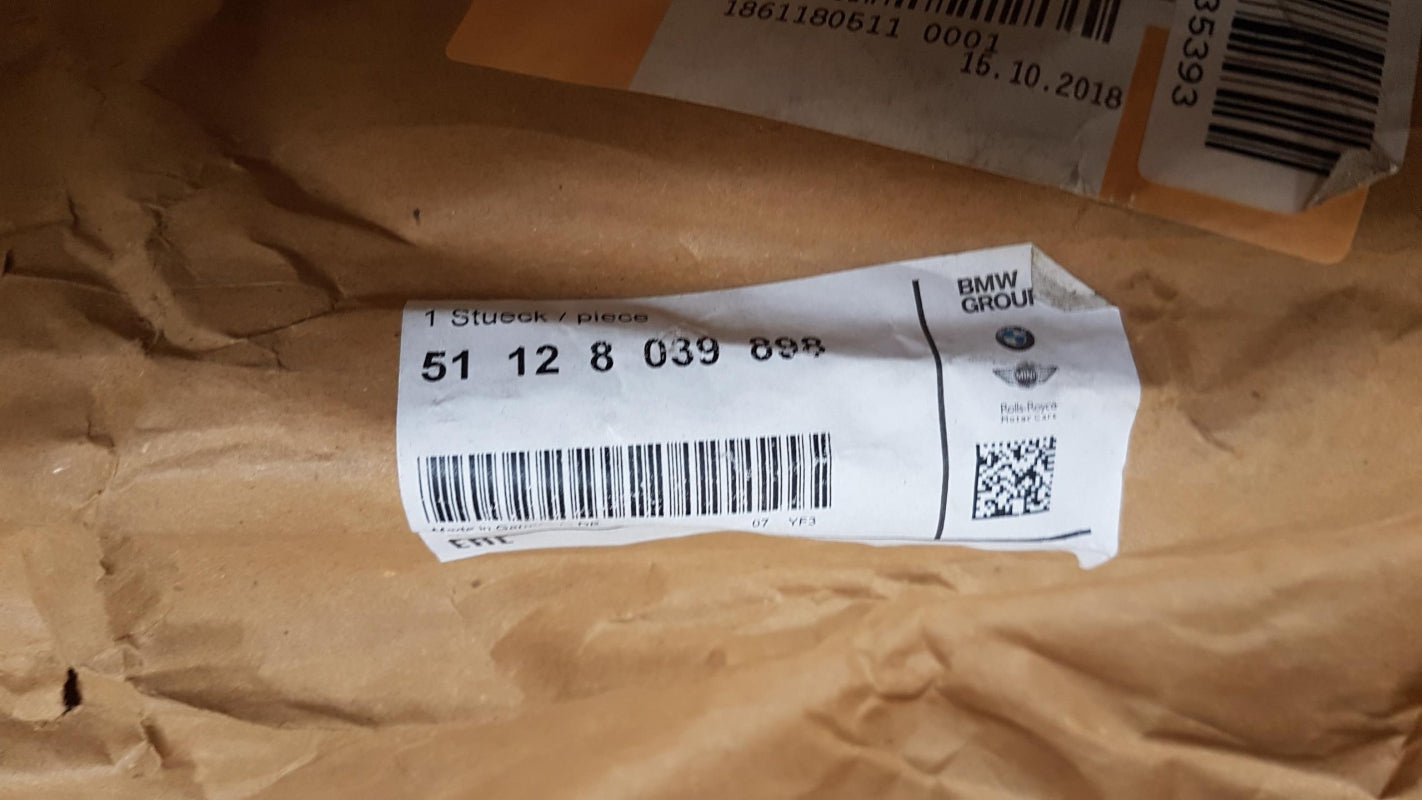 Original OE BMW Stoßfängerabdeckung 51128039898