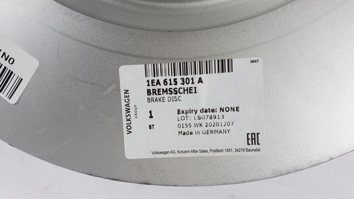 Original VW ID.4 SKODA Enyaq Elroq AUDI Q2 e-tron Bremsscheibe vorn 1EA615301A