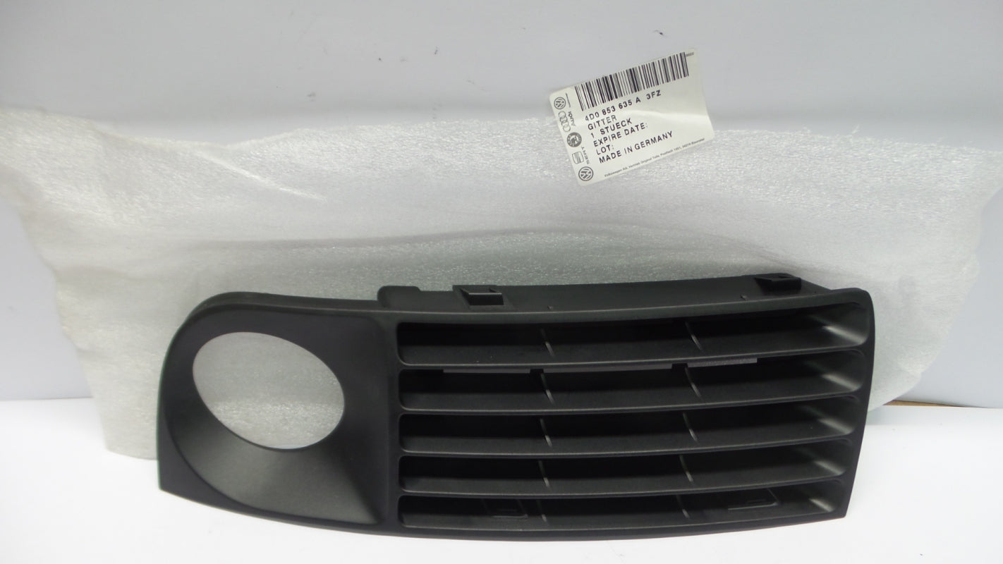 Original AUDI A8 ('99-'03) Stoßfänger Lüftungsgitter schwarz links 4D0853635A3FZ