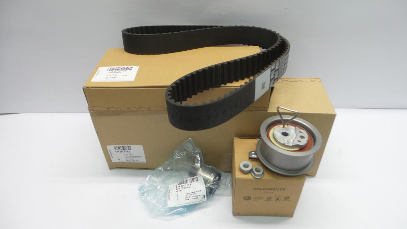 Original VW Golf Passat AUDI A2 A4 A6 Zahnriemensatz mit Spannrolle 038198119A