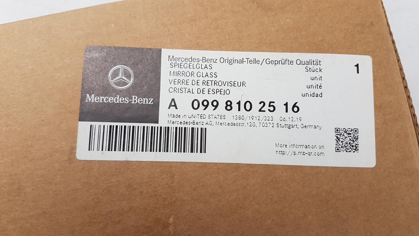 Original OE MERCEDES-BENZ Außenspiegelglas A0998102516
