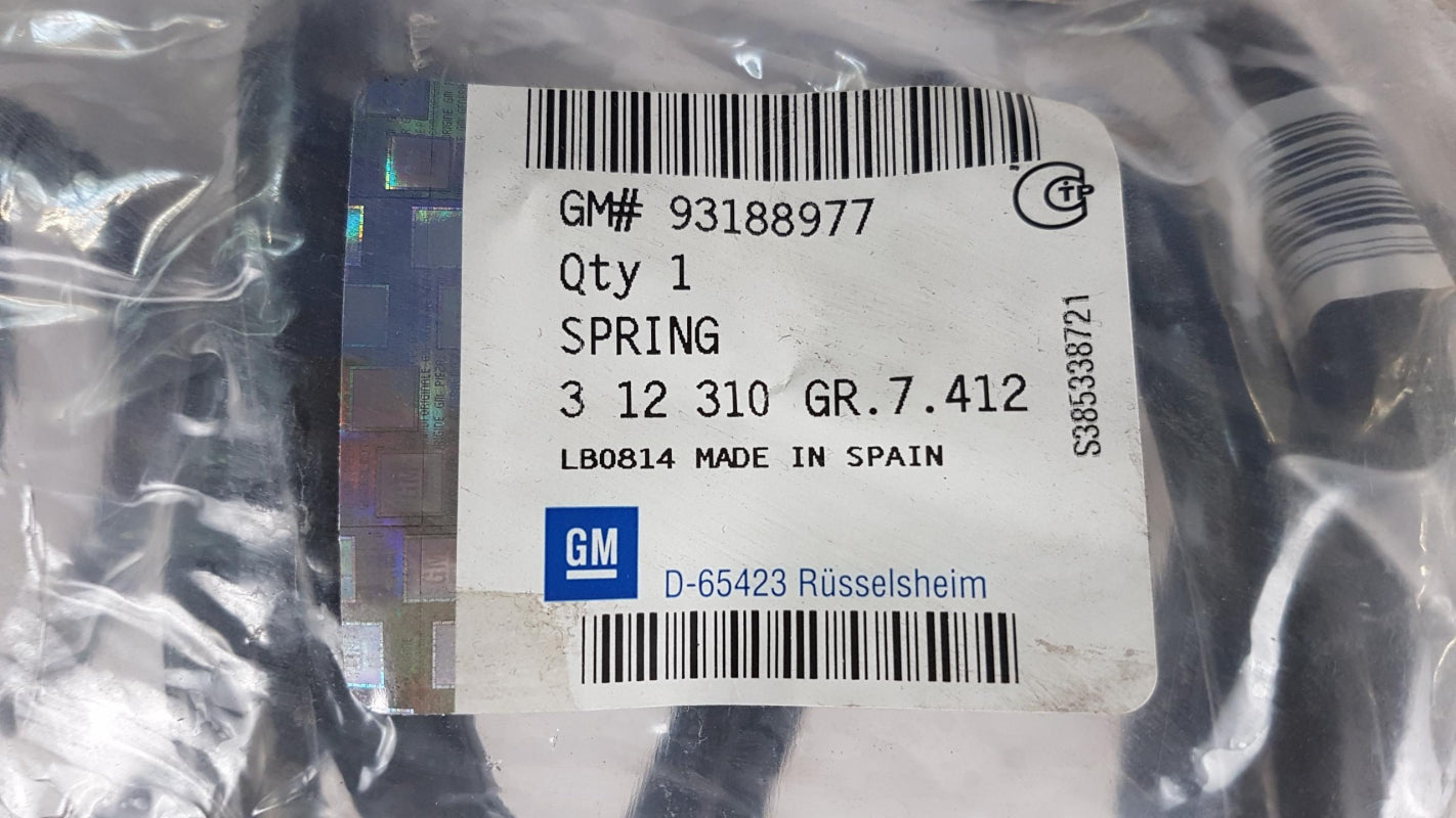 Original OPEL Corsa-D Fahrwerksfeder Satz vorne 93188977