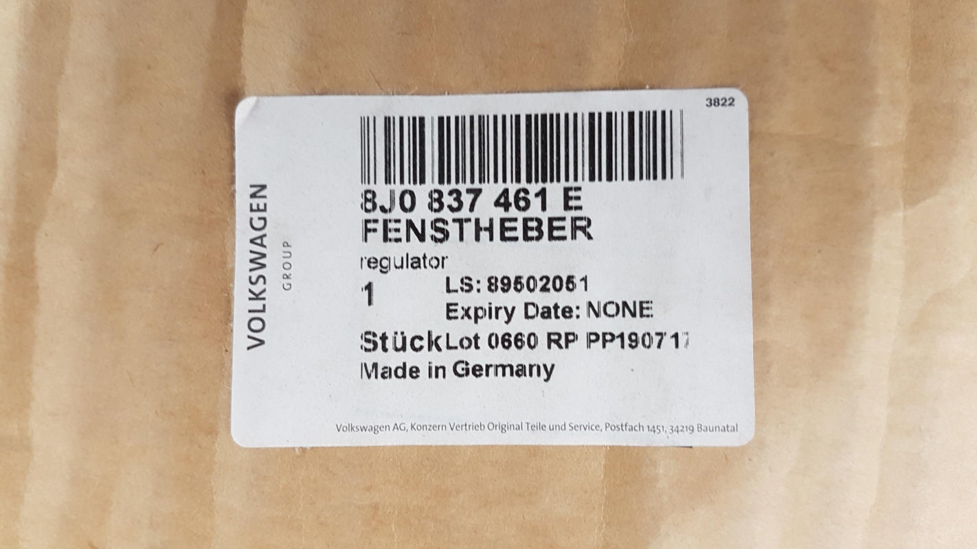 Original OE Volkswagen Fensterheber 8J0837461E