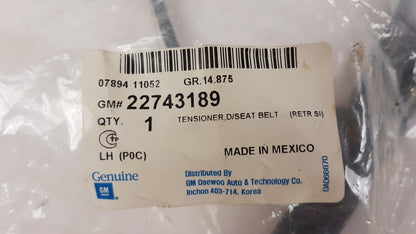 Original OE OPEL Sicherheitsgurt Gurtstraffer 22743189