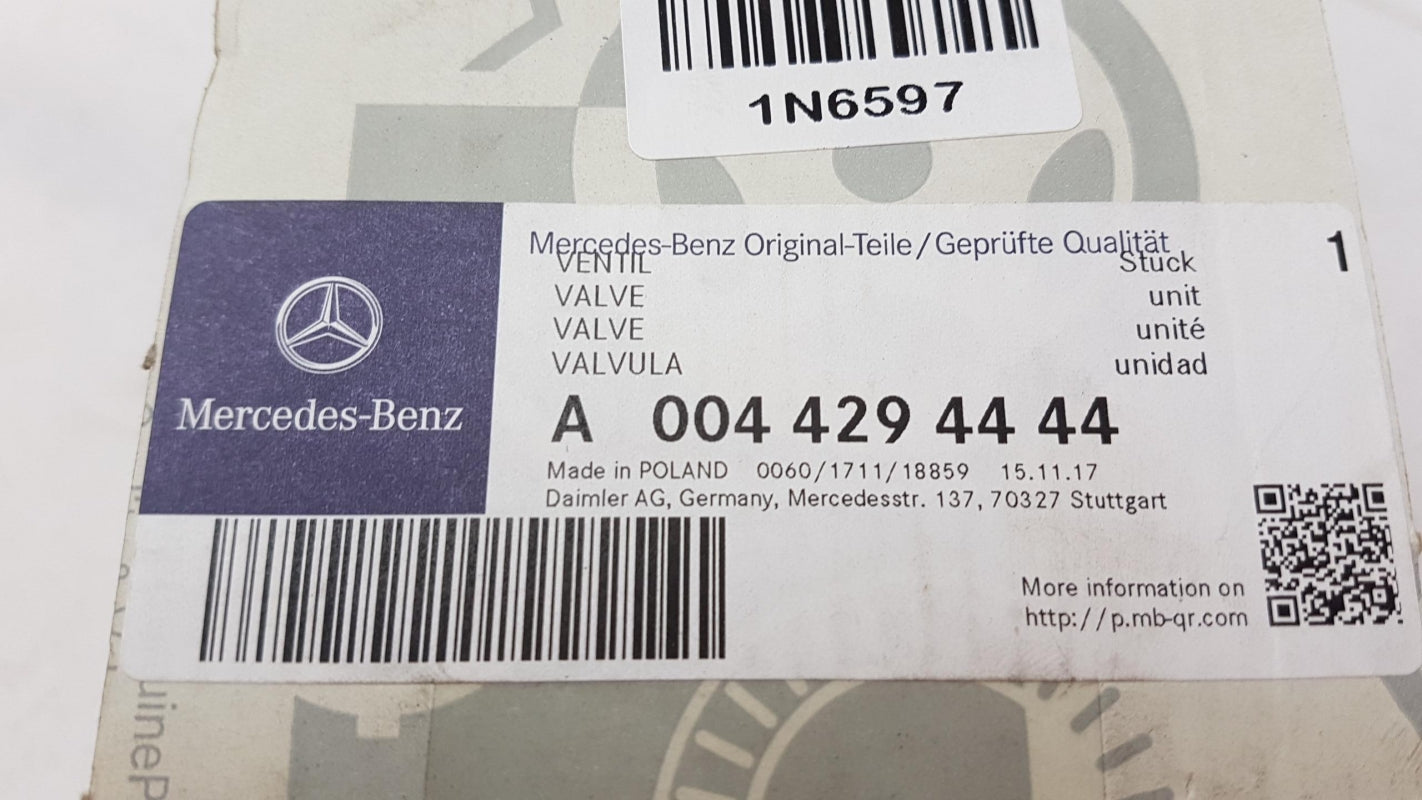 Original OE MERCEDES-BENZ Bremskraftverstärker Ventil A0044294444