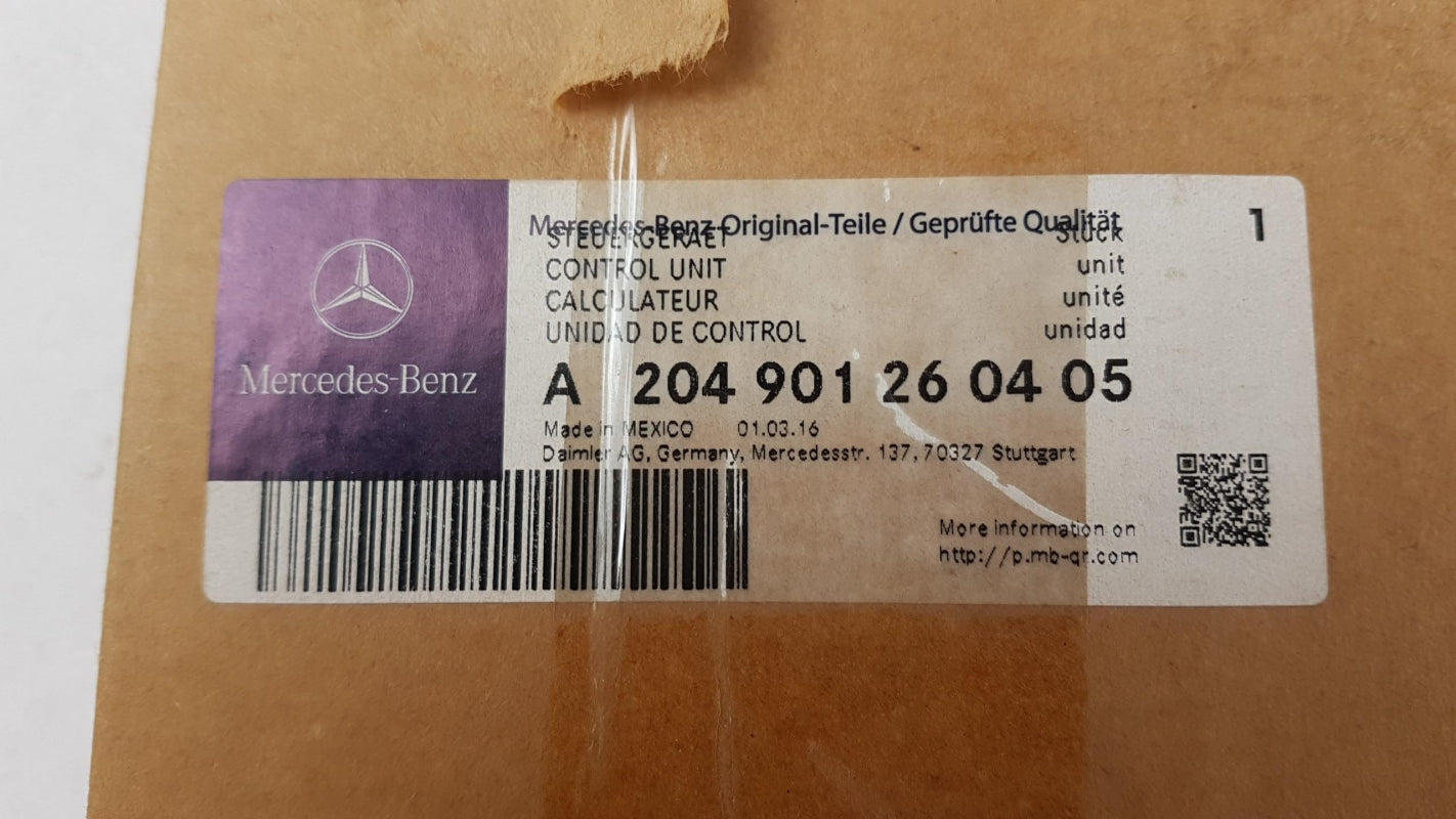 Original OE MERCEDES-BENZ Airbag Steuergerät A204901260405