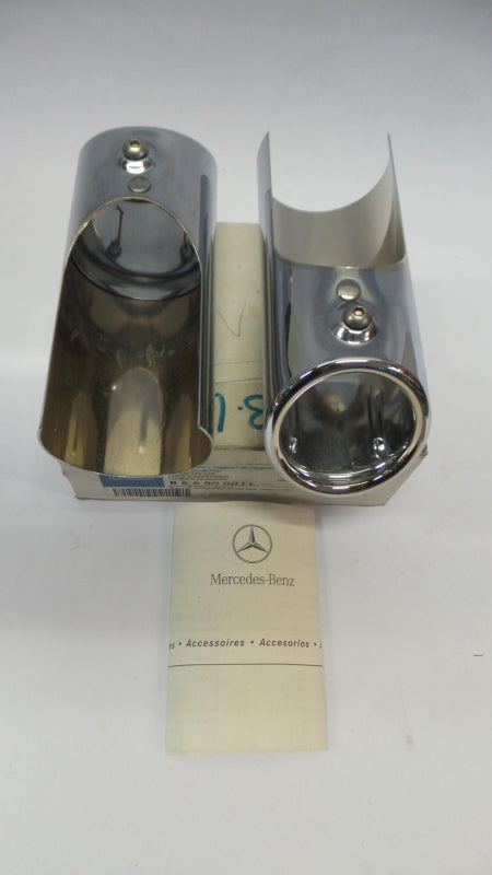Original MERCEDES-BENZ W203 CL203 Auspuffblendensatz 2-stück chrom B66800011