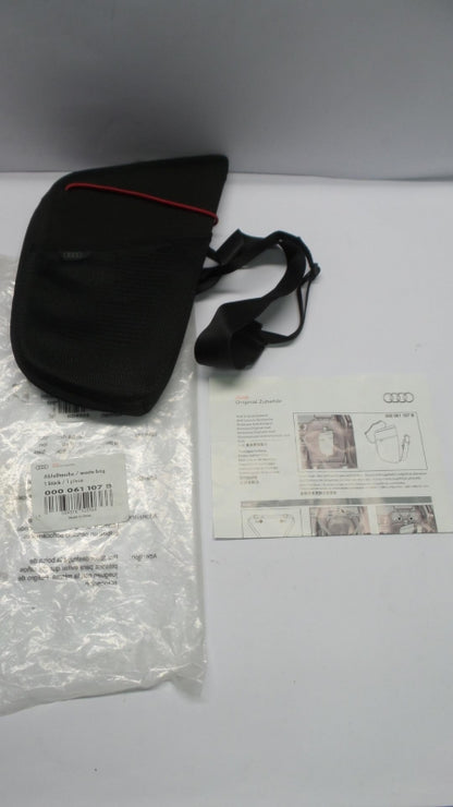 Original AUDI alle modelle Abfalltasche für Rückenlehne schwarz 000061107B