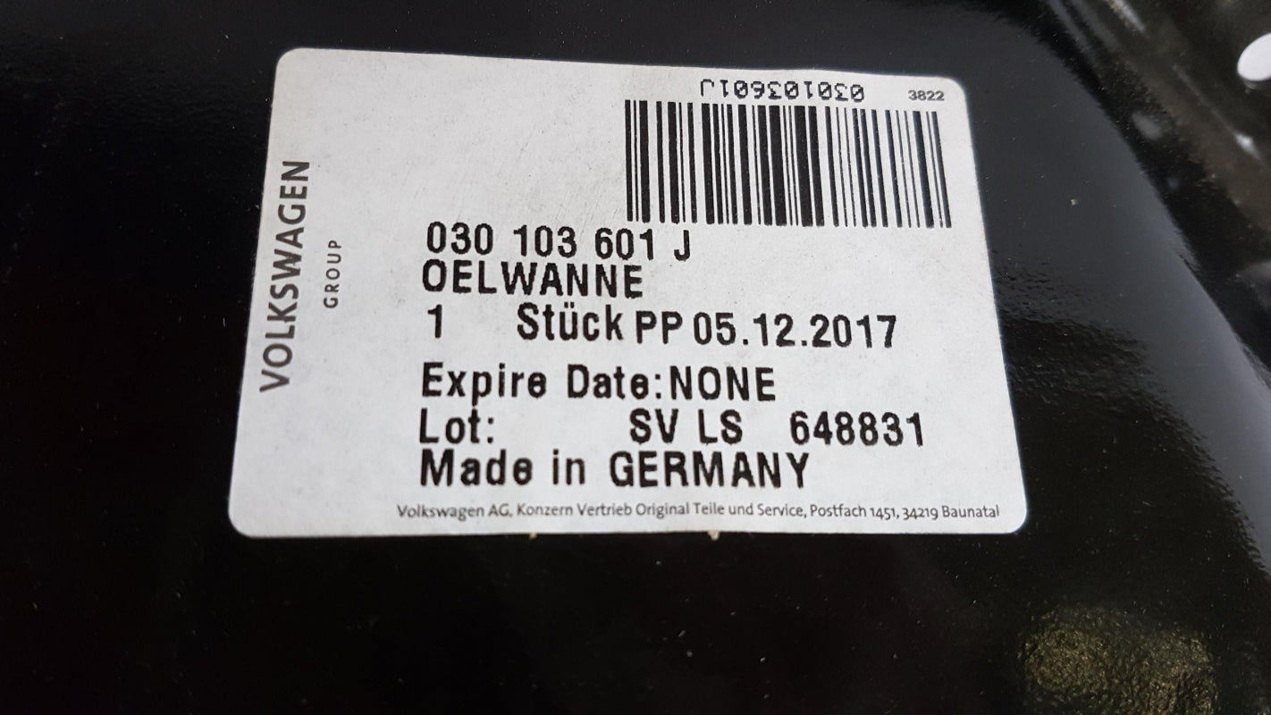 Original OE Volkswagen Ölwanne 030103601J