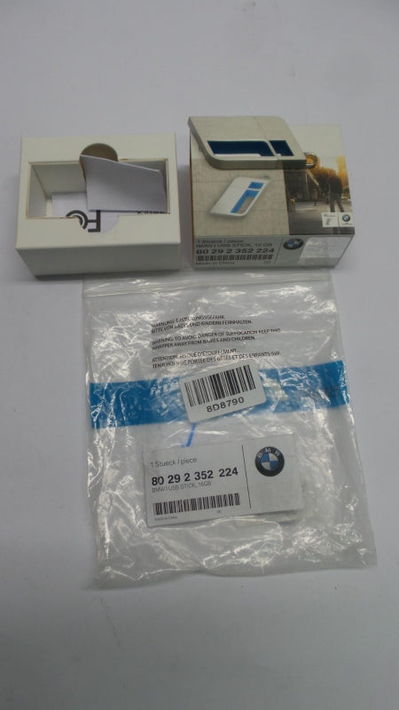 Original BMW i Logo USB Speicher Stick 16Gb Aluminium Matte 80292352224