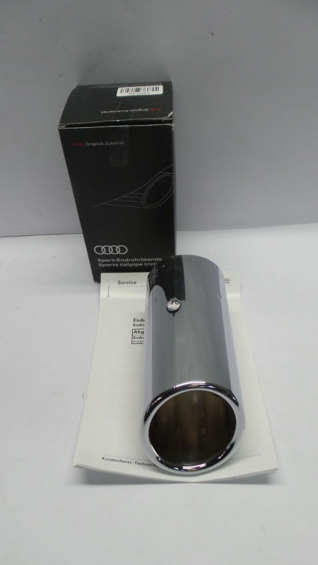 Original AUDI A3 '13- 1.2B 1.6D Sport Auspuffblende Edelstahl chrom 8V0071771