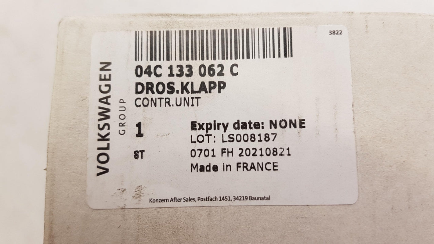 Original OE Volkswagen Drosselklappe 04C133062C