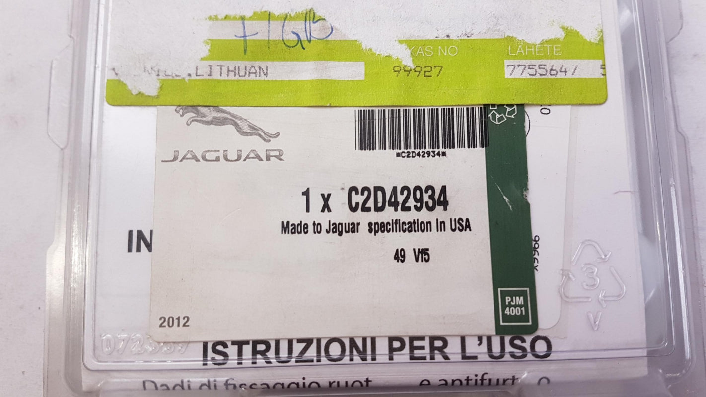 Original OE JAGUAR Radmutter Satz C2D42934