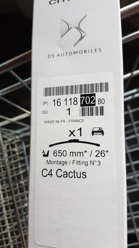 Original OE Peugeot Wischerblatt (1st) 1611870280