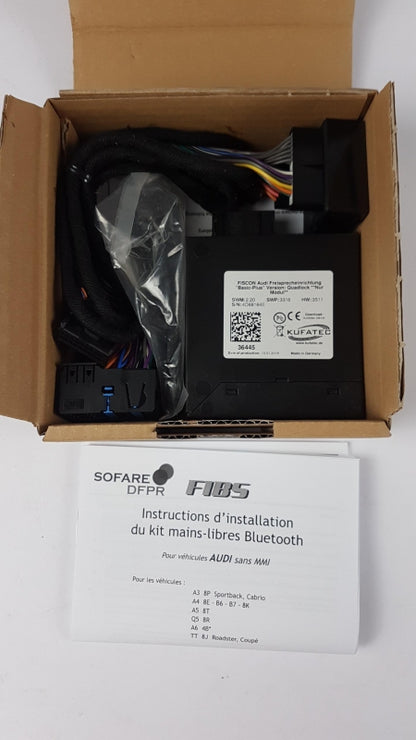 KUFATEC FISCON für AUDI A3 8P A4 8E A5 8T Bluetooth Freisprecheinrichtung 36431
