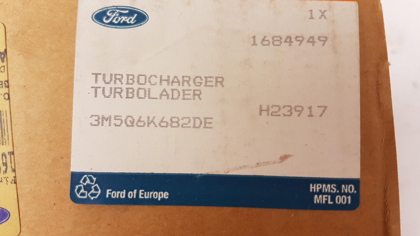 Original FORD Focus C-Max Fiesta Fusion 1.6TDCI Turbolader 1684949