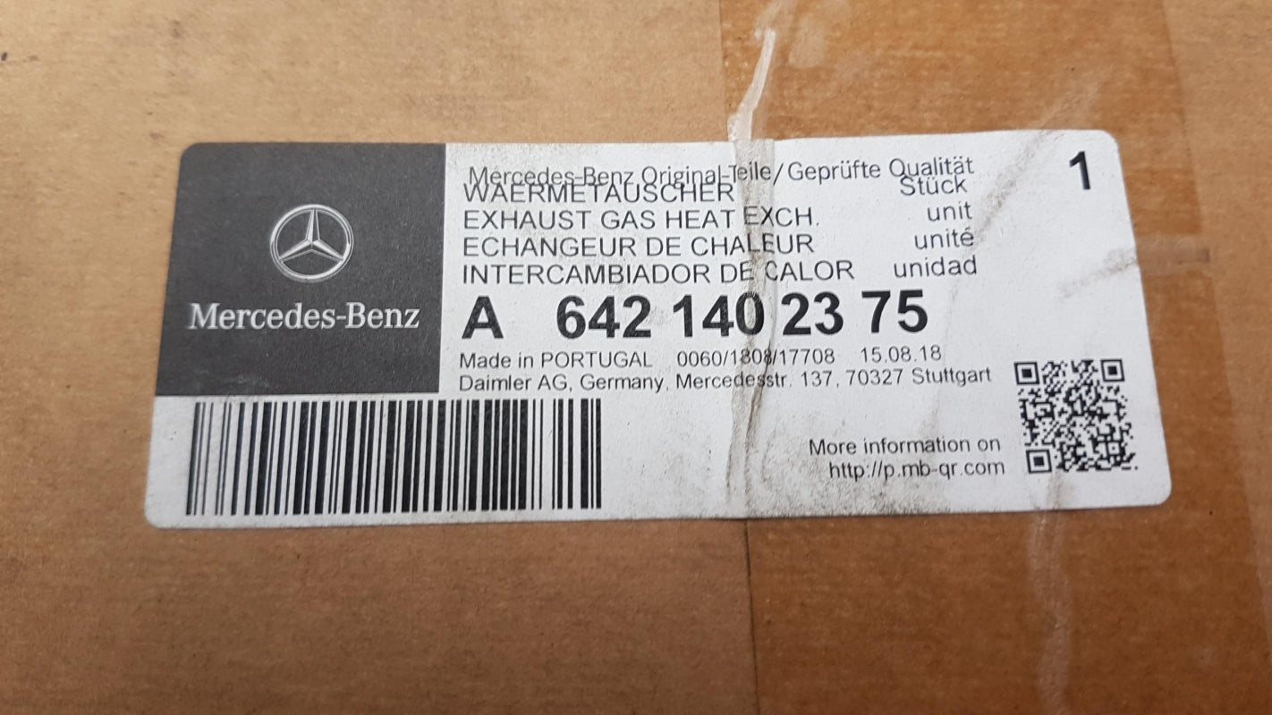 Original OE MERCEDES-BENZ AGR Kühler A6421402375