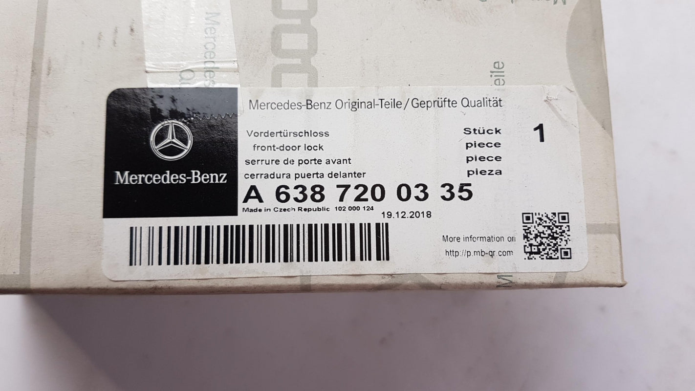 Original MERCEDES-BENZ Vito W638 Türschloss vorne links A6387200435