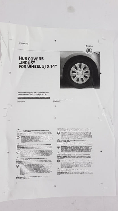 Original OE Volkswagen Radkappe 1ST071454C