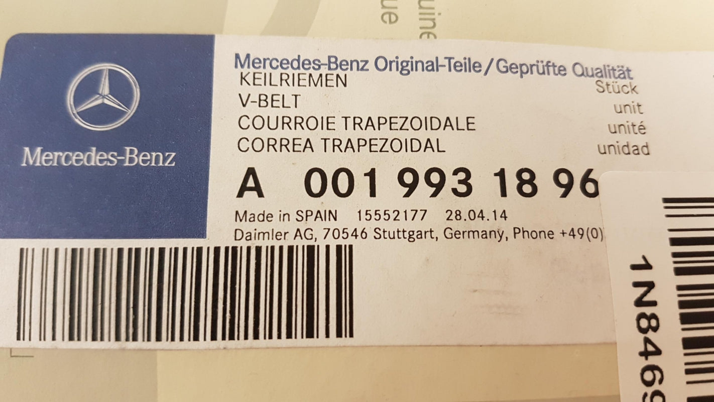 Original OE MERCEDES-BENZ Keilrippenriemen A0019931896