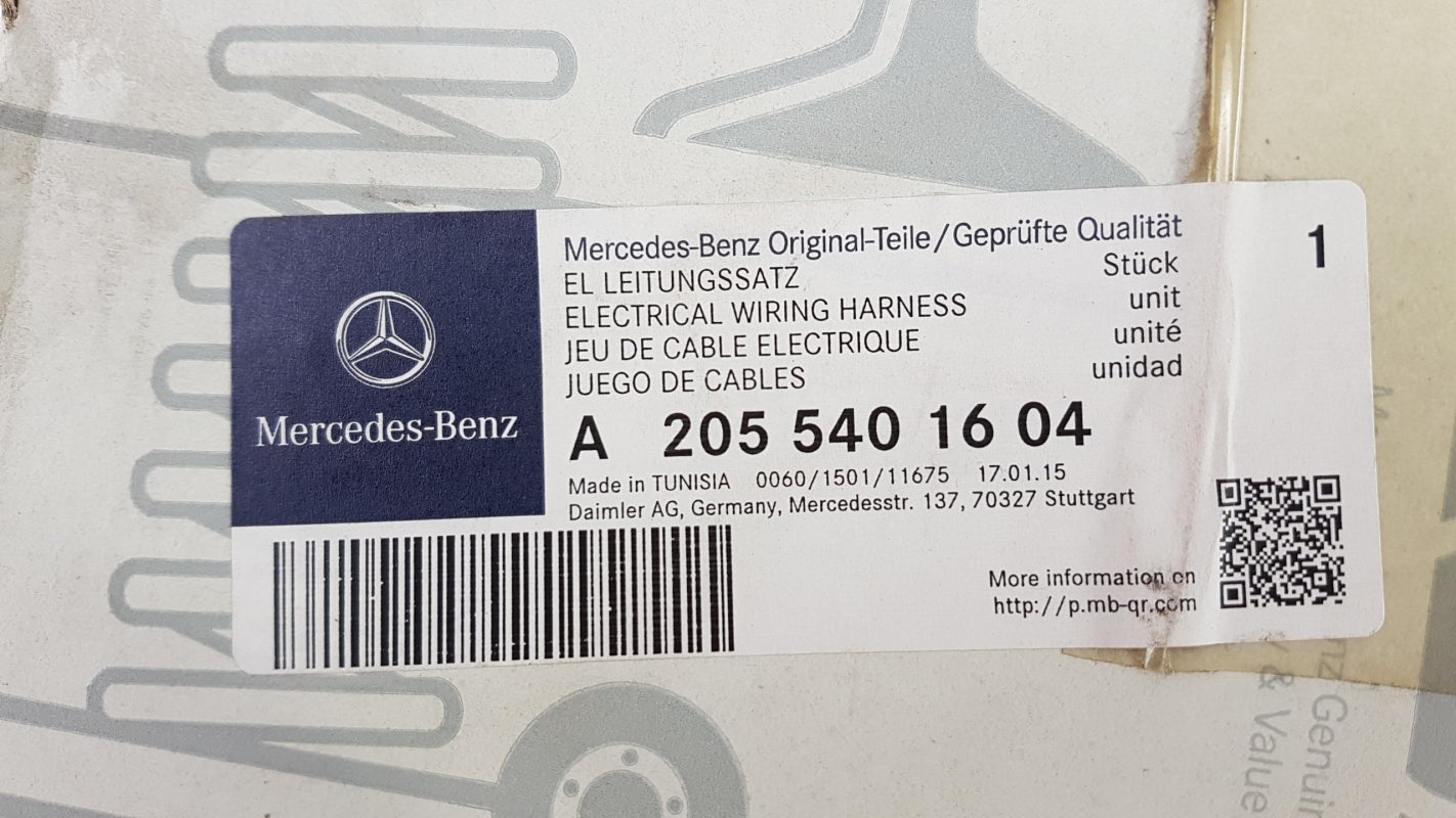 Original MERCEDES-BENZ C-klasse W205 C205 Hybrid Akkukabel A2055401604