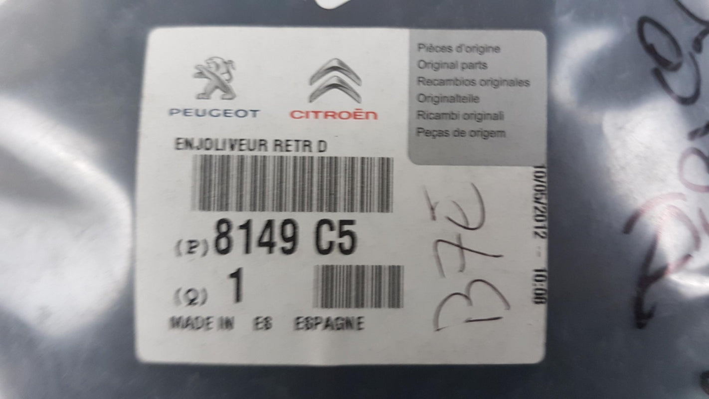 Original OE Peugeot Außenspiegel Abdeckung 8149C5