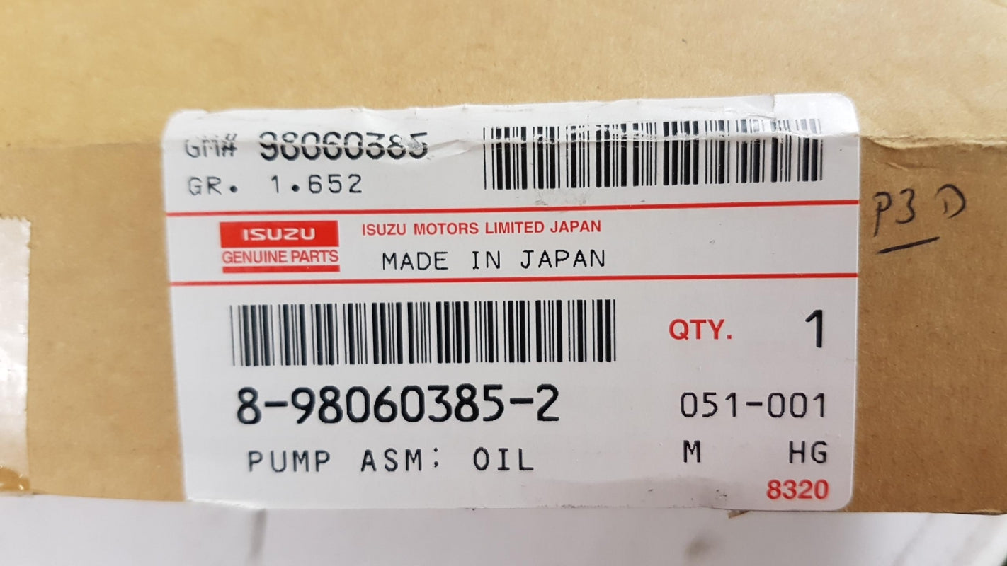Original ISUZU Gemini III OPEL Astra-G/-H Meriva-A Ölpumpe 1.7 CDTI 8980603852