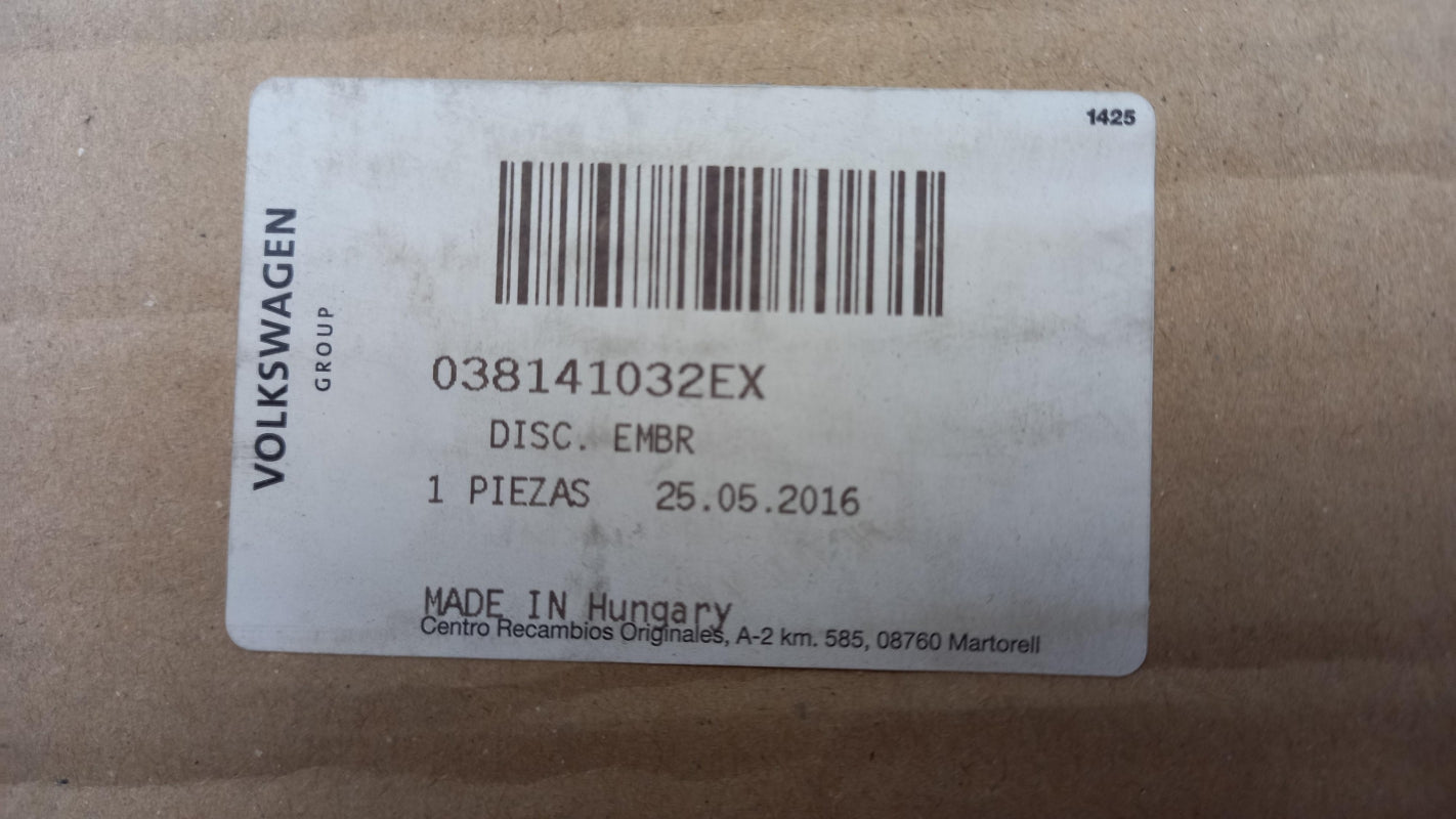 Original AUDI A3 TT VW VW Bora Golf Polo Kupplungsscheibe 225mm 038141032EX