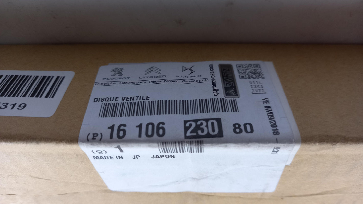 Original PEUGEOT 4008 CITROEN C4 Aircross 1x Bremsscheibe Vorne 1610623080