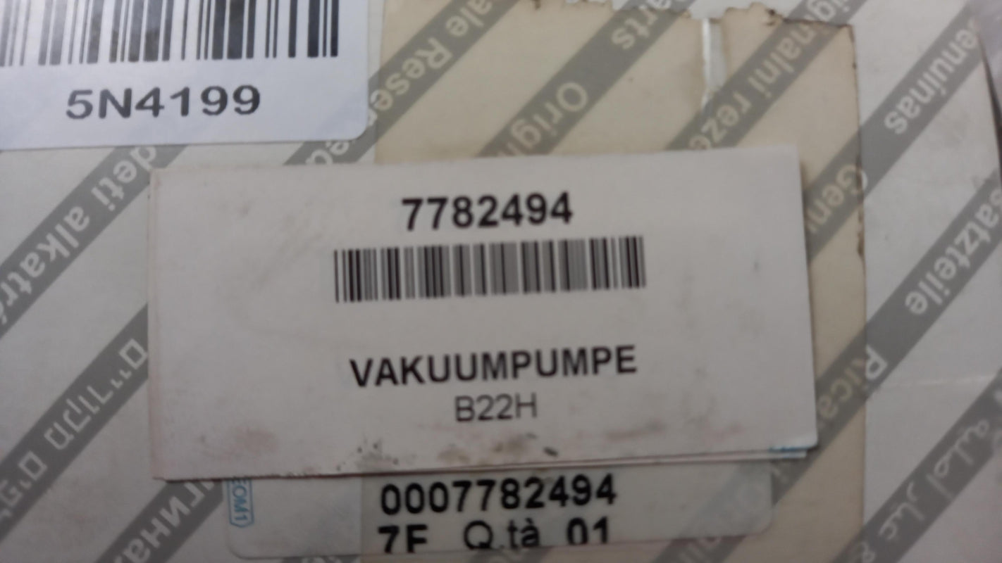 Original FIAT Ducato Fiorino Punto Tipo Bremsanlage Vakuumpumpe 7782494