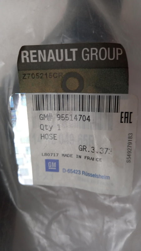Original OE OPEL Ladeluftschlauch 95514704