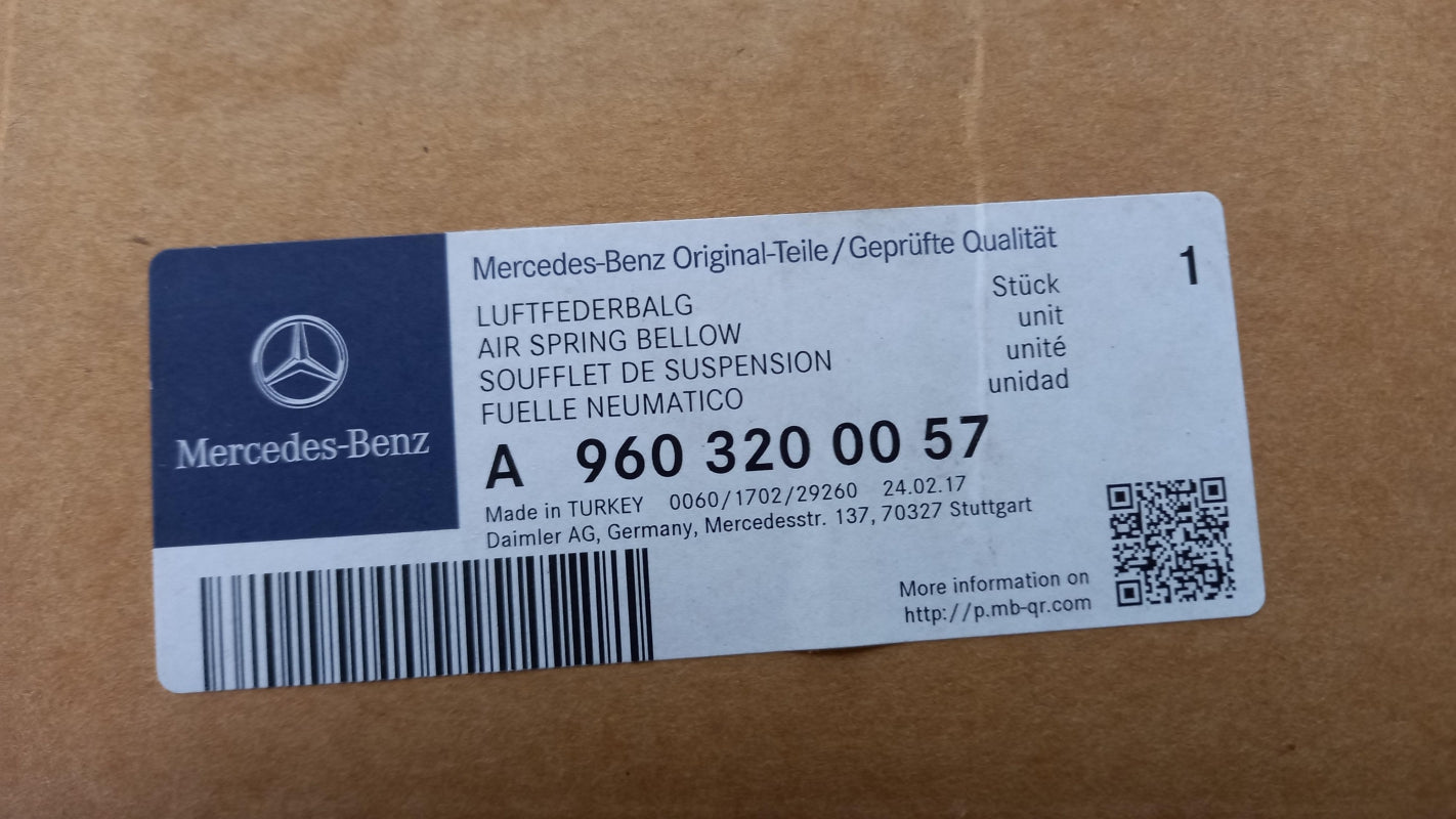 Original OE MERCEDES-BENZ Luftfeder A9603200057