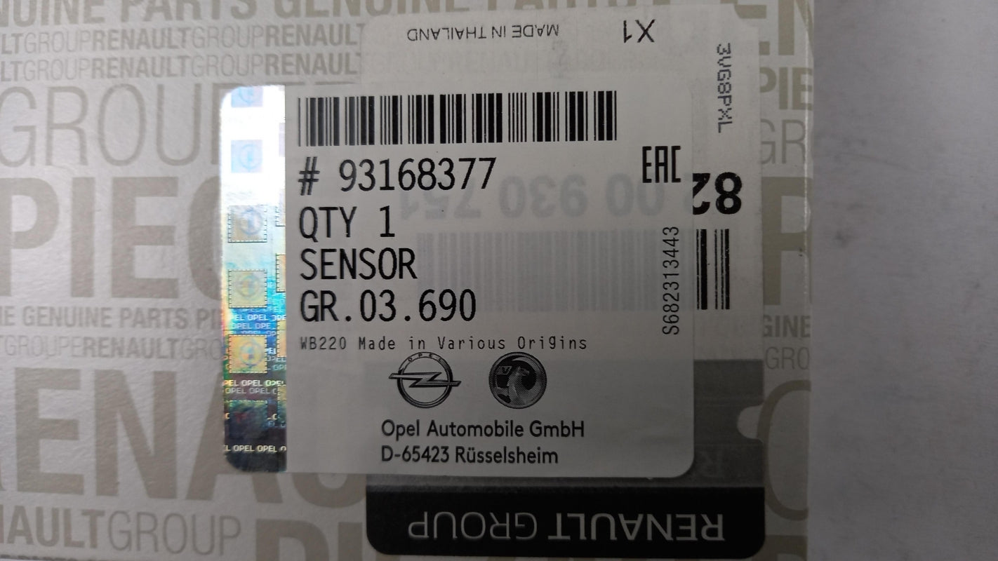 Original OPEL Movano-B 2.3 CDTi Vivaro-A 2.0 DTi Abgastemperaturgeber 93168377