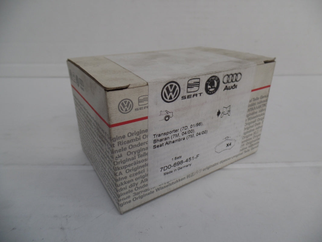 Original VW Sharan SEAT Alhambra Bremsbeläge Bremsklötze hinten 7D0698451F