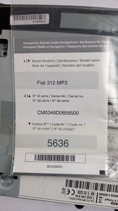 Original OE FIAT CD-Wechsler 735534184
