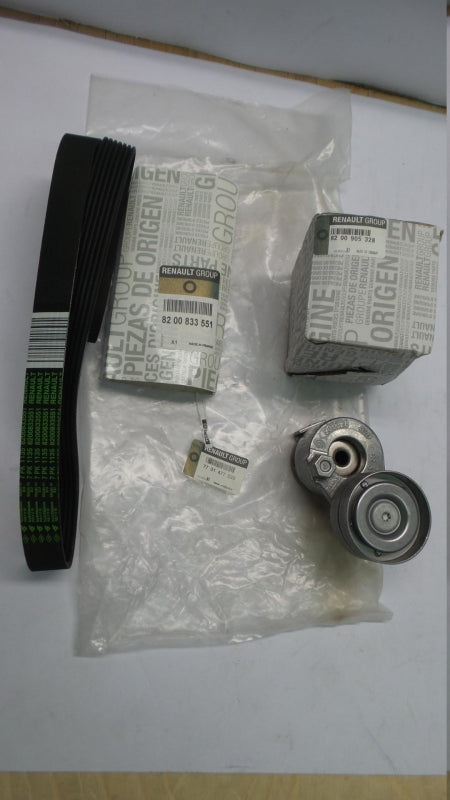 Original RENAULT Clio III Keilrippenriemenkit mit Rolle 7701477520