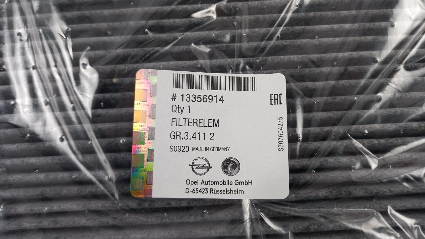 Original OPEL Astra-K Insignia-B Mokka Innenraumfilter Aktivkohlefilter 13356914