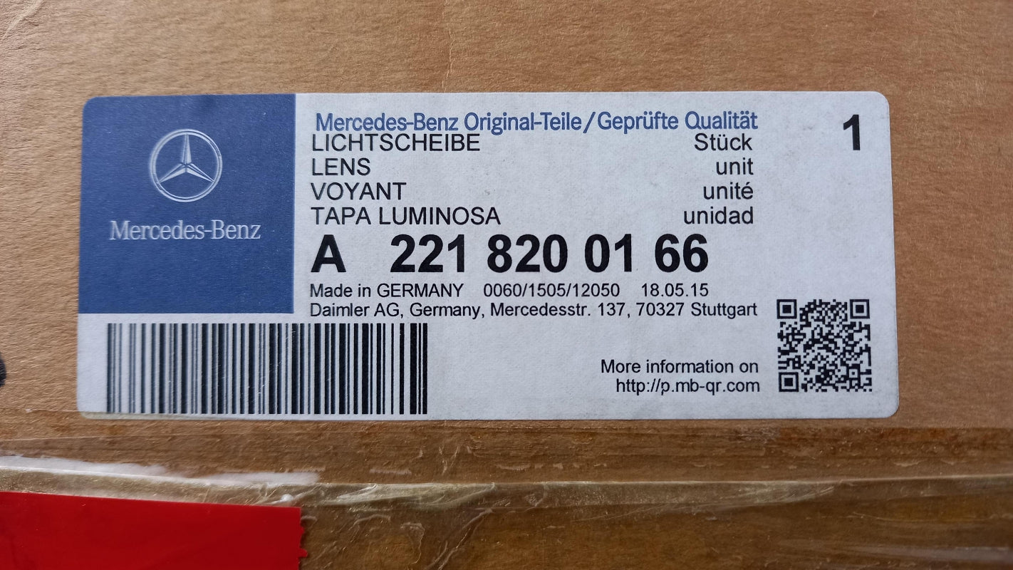 Original MERCEDES-BENZ S-Klasse W221 Heckleuchte Links A2218200166