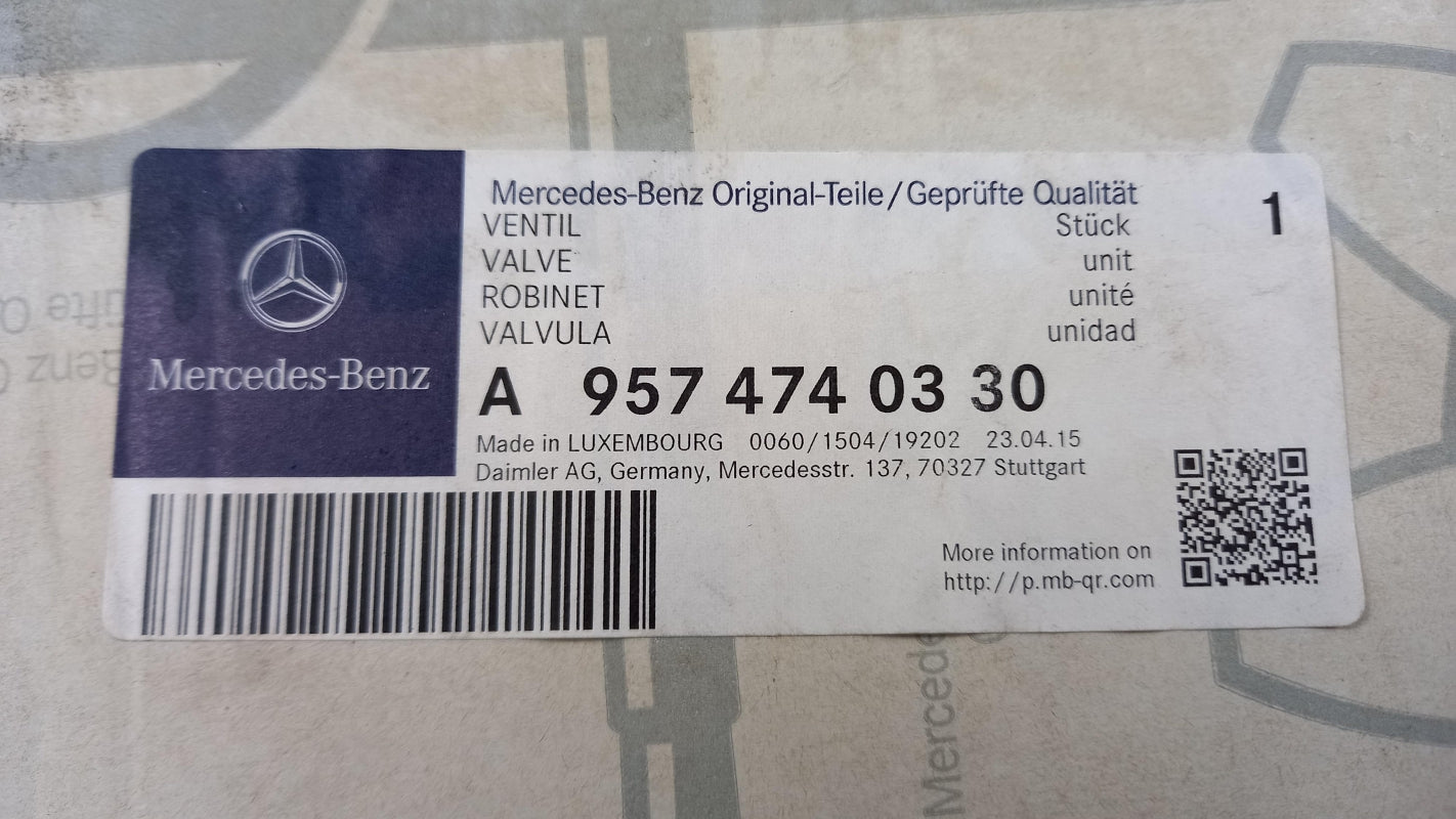 Original OE MERCEDES-BENZ Ventil A9574740330