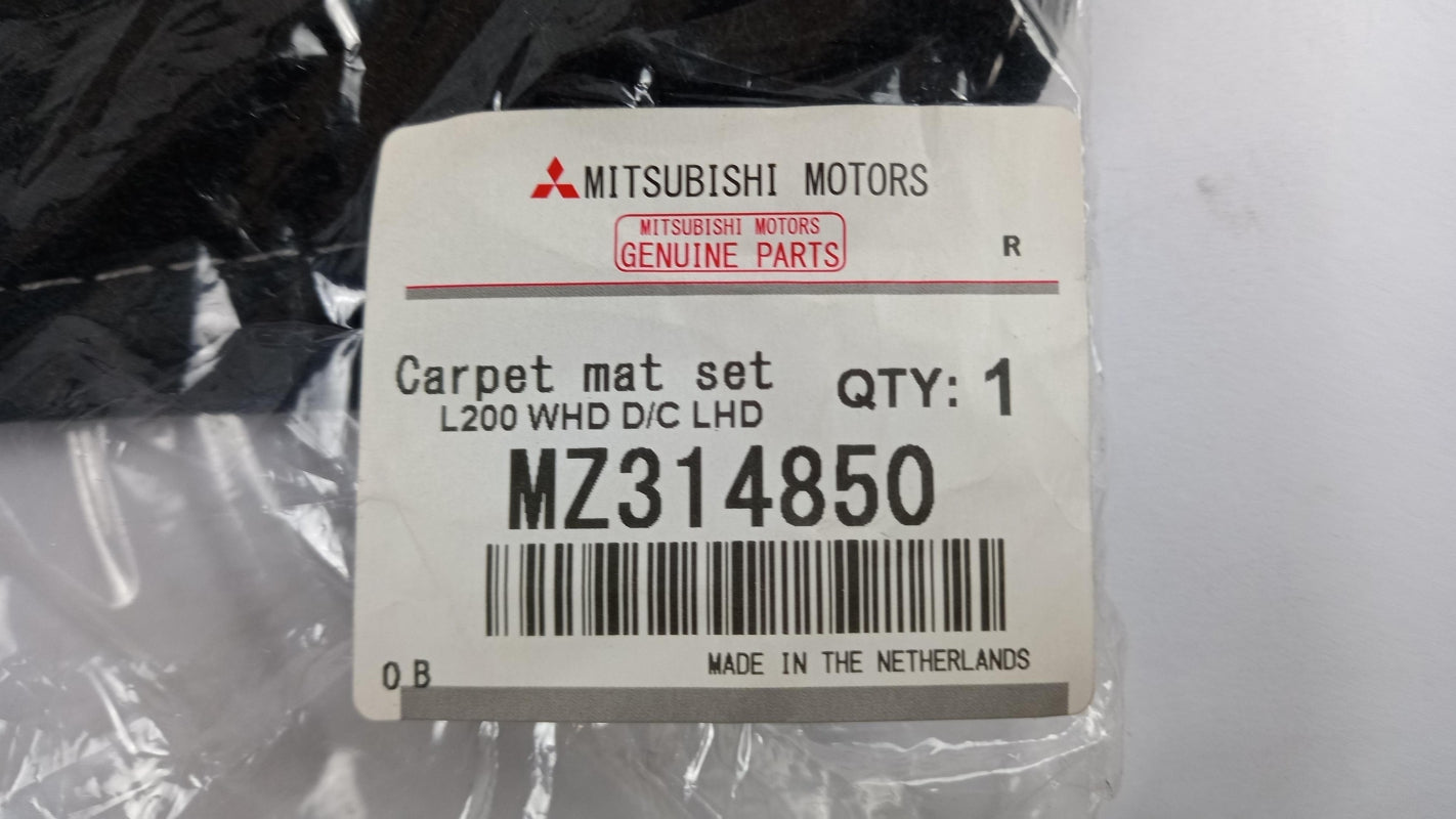Original MITSUBISHI L200 KJ0T Classic Fußmattensatz 4-teilig Nadelfilz MZ314850