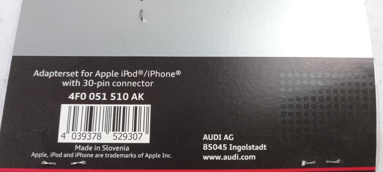 Original AUDI Kabel Music Interface iPhone/iPod Apple 30-pin & USB 4F0051510AK