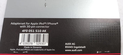 Original AUDI Kabel Music Interface iPhone/iPod Apple 30-pin & USB 4F0051510AK