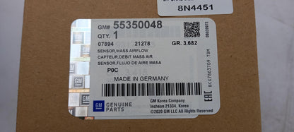 Original OE OPEL Luftmassenmesser 55350048