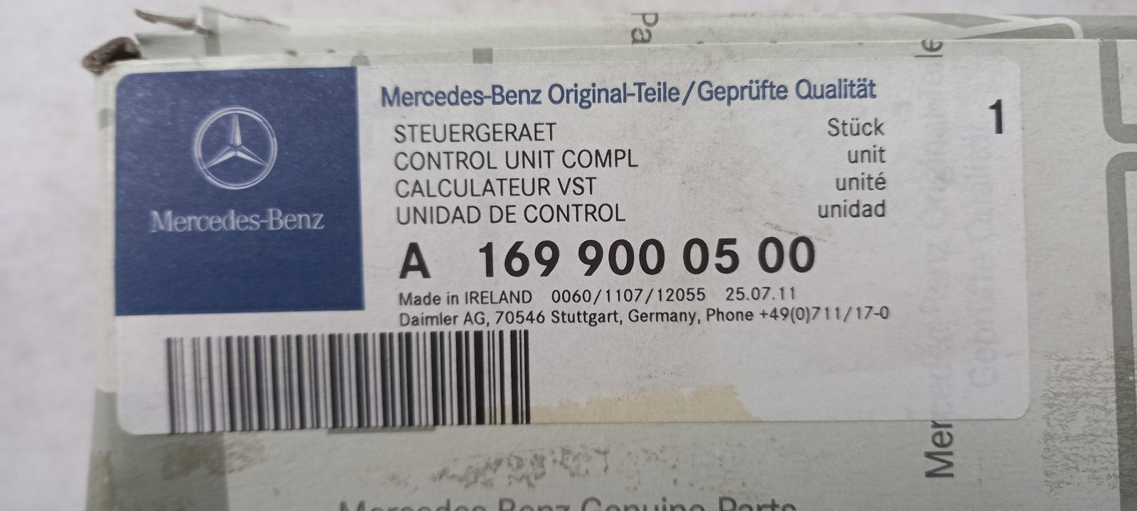 Original OE MERCEDES-BENZ Steuergerät A1699000500