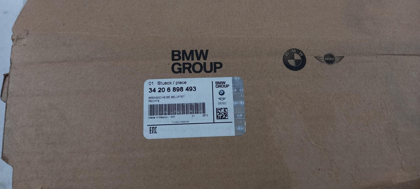 Original BMW X5 G18 Bremsscheibe belüftet hinten links 34206898493