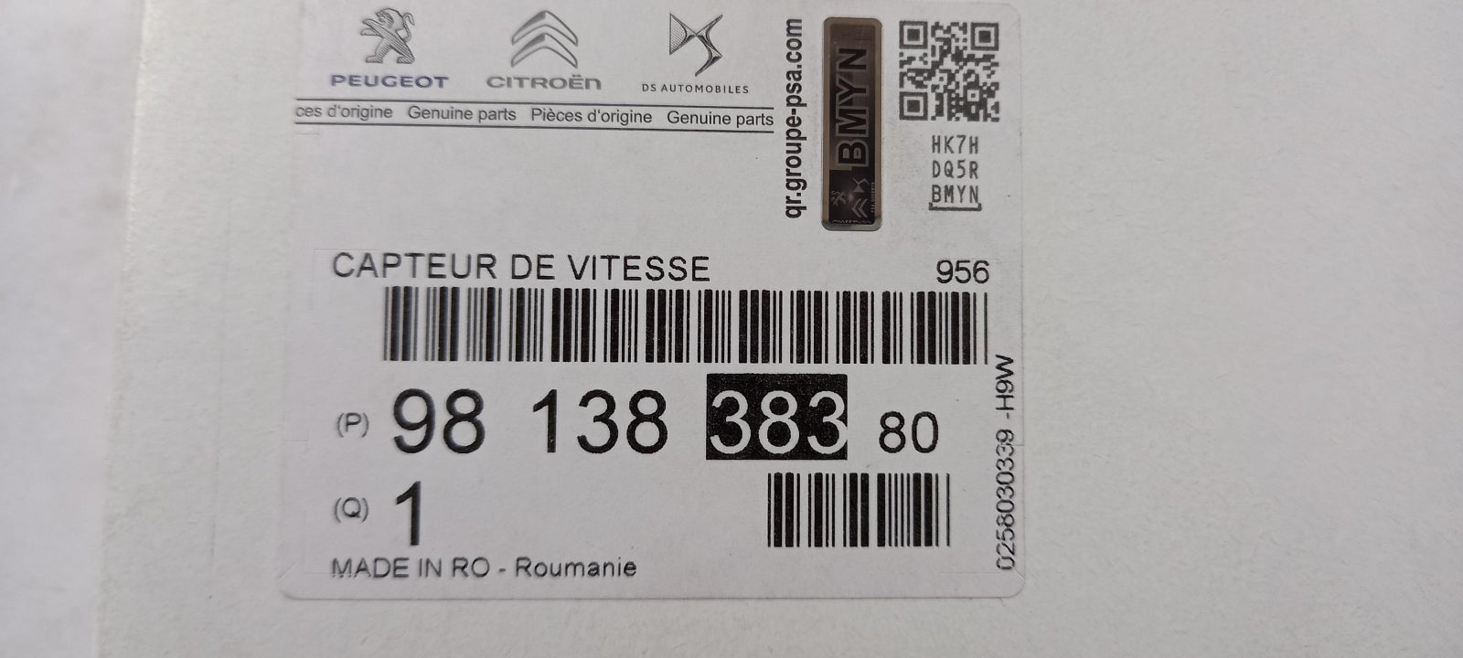 Original PEUGEOT 2008 208 CITROEN Berlingo C3 II III Lambdasonde 9813838380